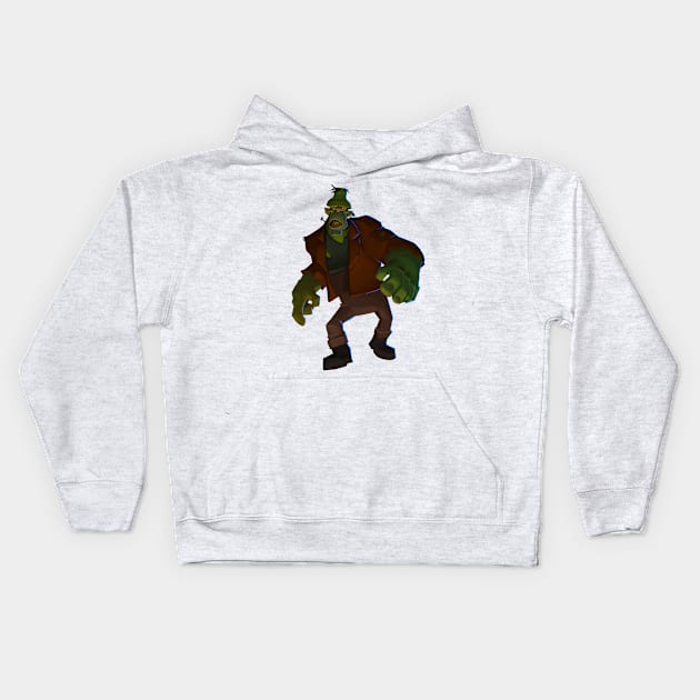 Frankenstein Kids Hoodie by JoshNelsonArt